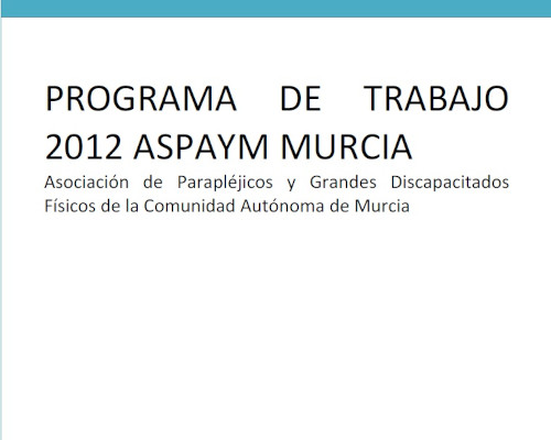 enlace a Programa de Trabajo 2012