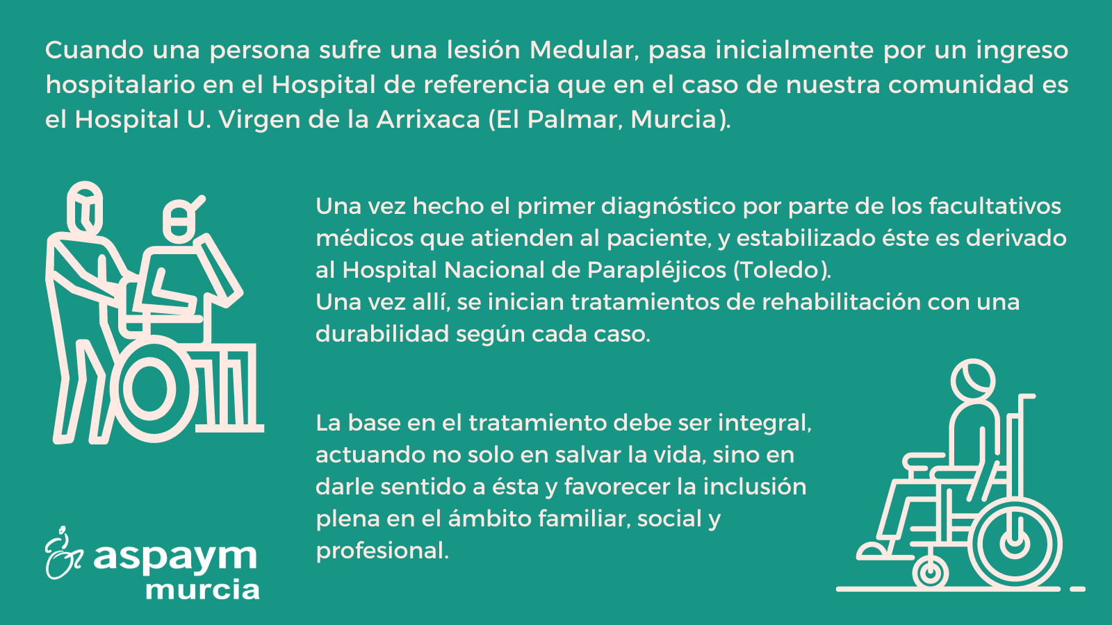 Descripción sobre tratamiento de persona con lesion medular reciente