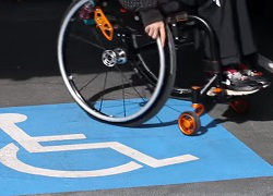 señalización de silla de ruedas