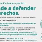 Taller de formación teórico-práctico. Aprende a defender tus derechos.